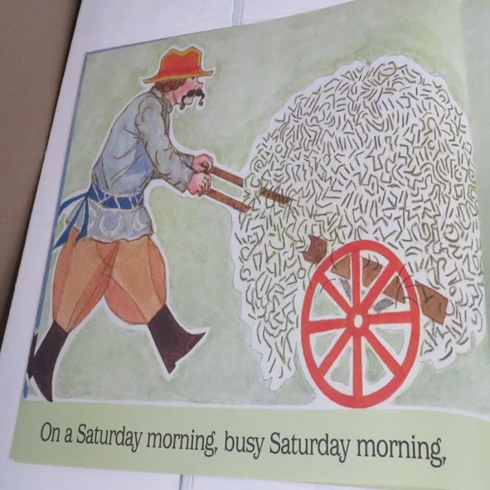 Busy Monday Morning BIG BOOK (almost 2 feet tall) with (2) student story books